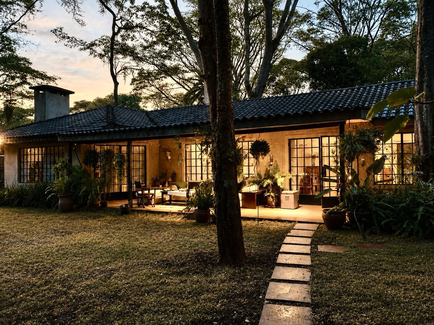 Miotoni cottage at dusk